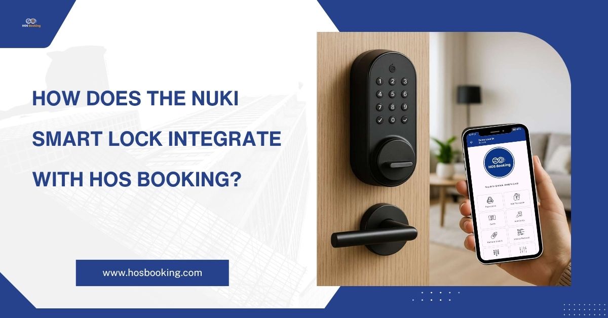 How does the Nuki Smart Lock Integrate with HOS Booking?
